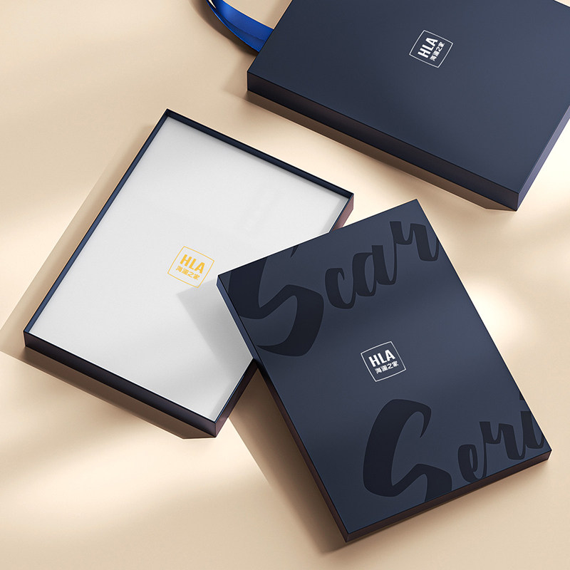 HLA/海澜之家男士围巾冬季2024新款送男友爸爸礼物实用礼盒装围脖