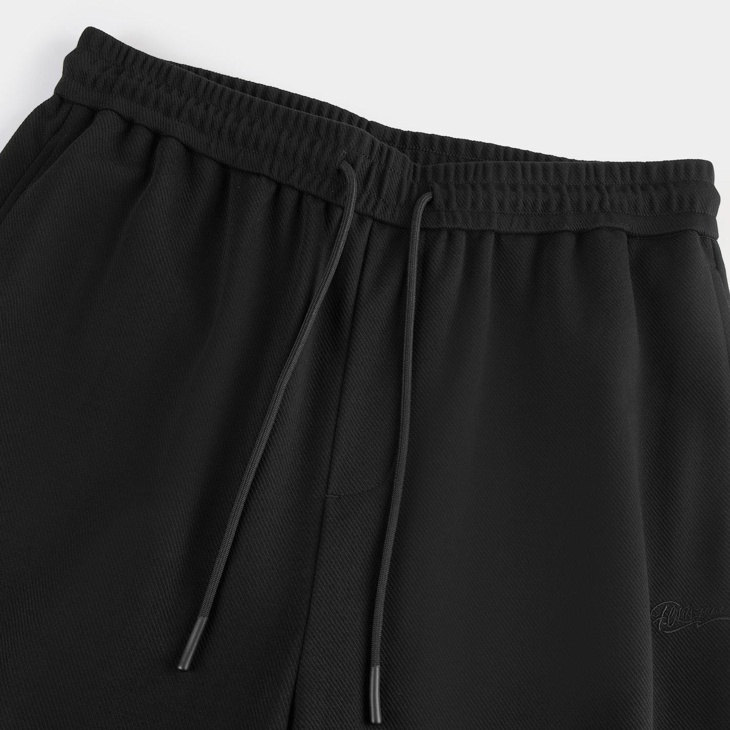 海澜之家旗下黑鲸腰间抽绳卫裤男2026年春季新品宽松直筒休闲裤