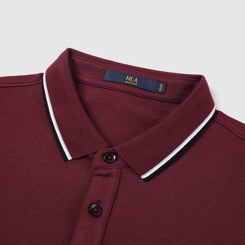 hla /海澜之家领边撞色翻领打底衫 海澜之家Polo衫
