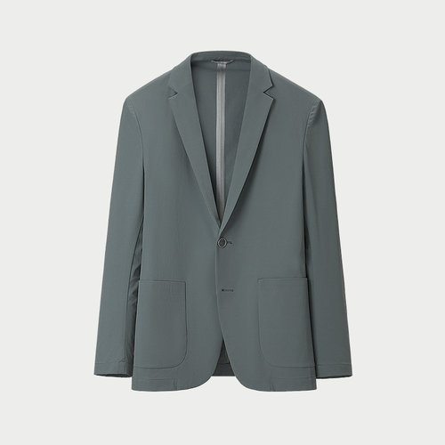 HLA/海澜之家防晒休闲西服柔软平驳领春夏季无痕便服时尚单西男装 - 图0