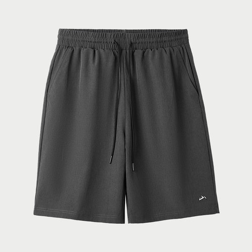 HLA/海澜之家山不在高刺绣轻薄休闲中裤25夏季新款五分短裤子男士 - 图1