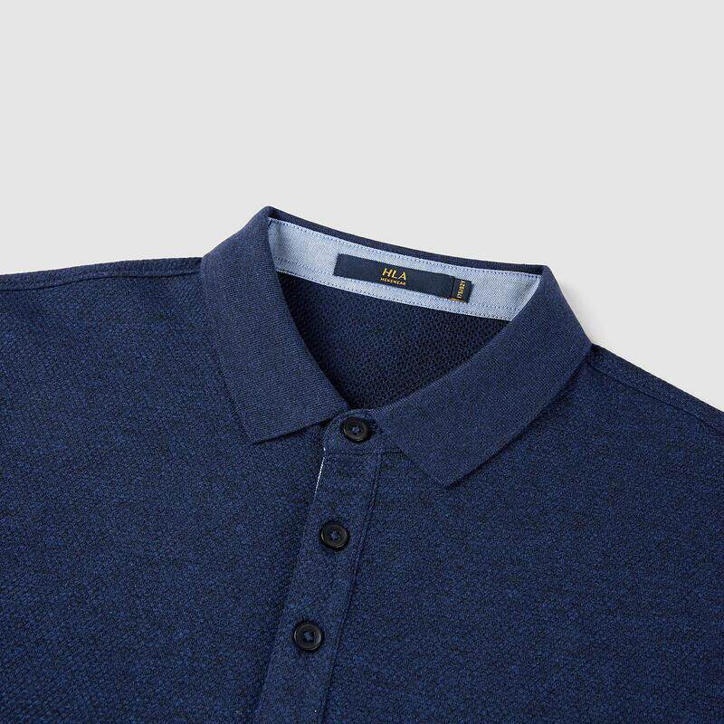 hla /海澜之家纯色翻领长袖polo衫 海澜之家Polo衫