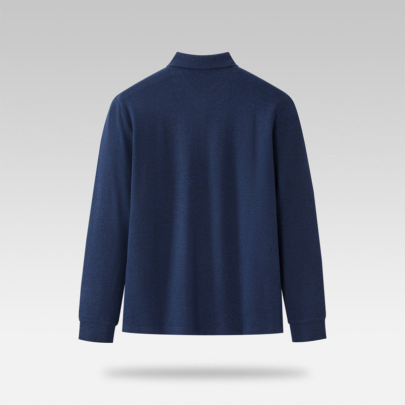 hla /海澜之家纯色翻领长袖polo衫 海澜之家Polo衫