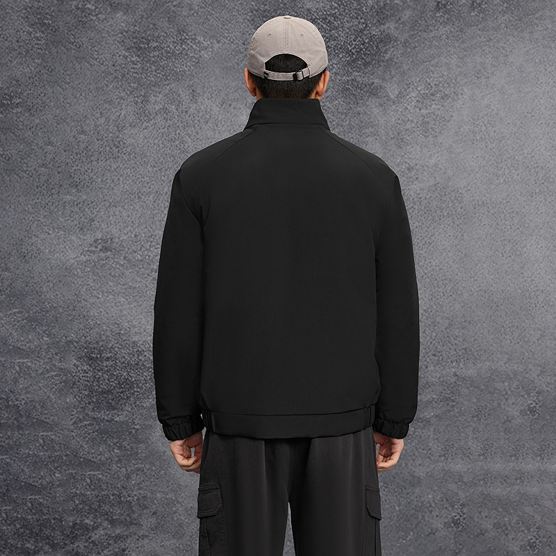 HLA/海澜之家POWER YOUNG系列棉服25秋冬新立领精致刺绣外套男,淘宝优惠券,粉丝福利购,淘宝优惠卷