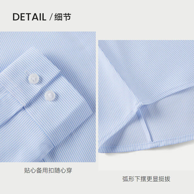 Hailan Home Business Stripe Long Sleeve Formal Shirt Women