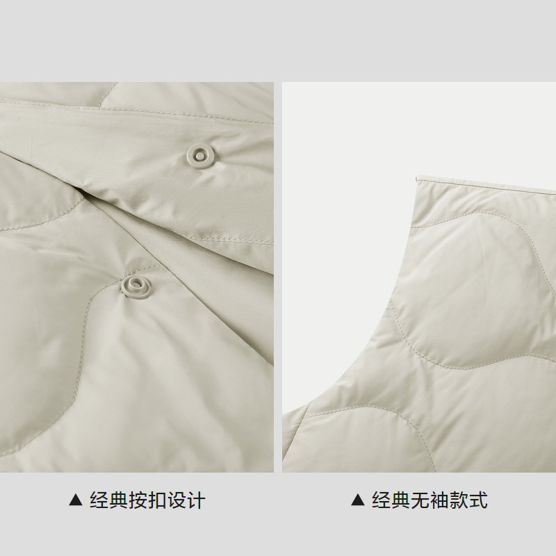 HLA/海澜之家轻商务羽绒马甲内胆秋冬内搭保暖黑色轻薄外套男,淘宝优惠券,粉丝福利购,淘宝优惠卷