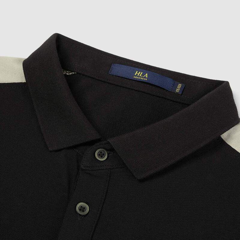 hla /海澜之家肩部拼接保罗polo衫 海澜之家Polo衫