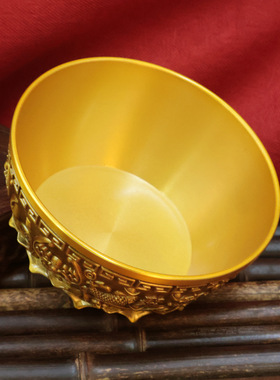 黄铜聚泰聚宝盆摆件家居招财纳福摆件大号全铜盆店铺财位开业礼品