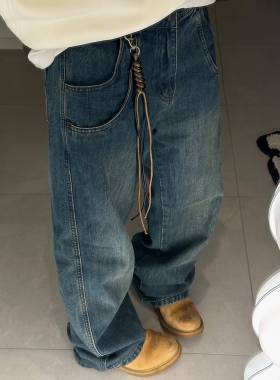 挂件巨百搭搭配牛仔裤真的好看