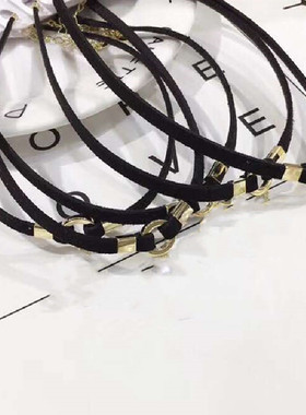 韩国东大门ins潮流校园女神锁骨链 日常穿搭唯美网红同款布艺项链