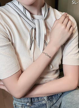 小众真金电镀微镶姐妹韩版手饰品