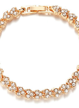 欧美风锆石百搭满钻时尚饰品爆款