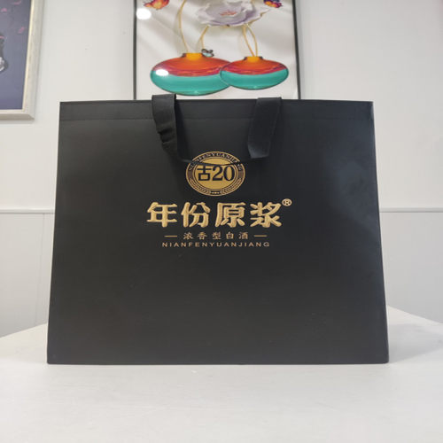 古井贡酒手提袋年份原浆古20白酒礼品袋购物纸袋原箱拆出全新酒袋 - 图3