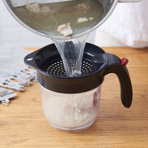 家用厨房滤油神器油水分离孕妇月子喝汤去油隔油汤壶撇过滤油器 - 图1