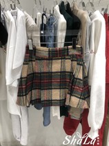 TOPDRESSING Korea East gate 2023 Winter new womens fashion Fashion Plaid 100 Plexant A-word dress pants