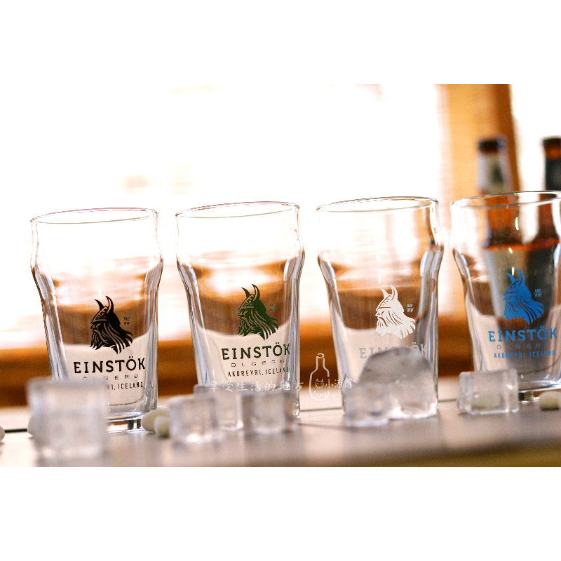 冰岛进口 专用啤酒杯 Einstok 冰岛无双 玻璃啤酒杯品牌酒杯 包邮 - 图0