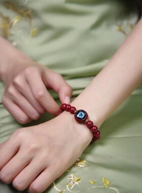 2026马年本命年朱砂金木水火土五行唐卡手链紫金砂男女款手串批发