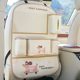 Car seat back storage bag cute little bear