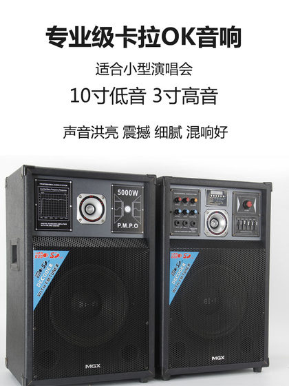 清仓木质卡拉OK家庭KTV音响10寸12寸重低音家用客厅点歌电视音箱