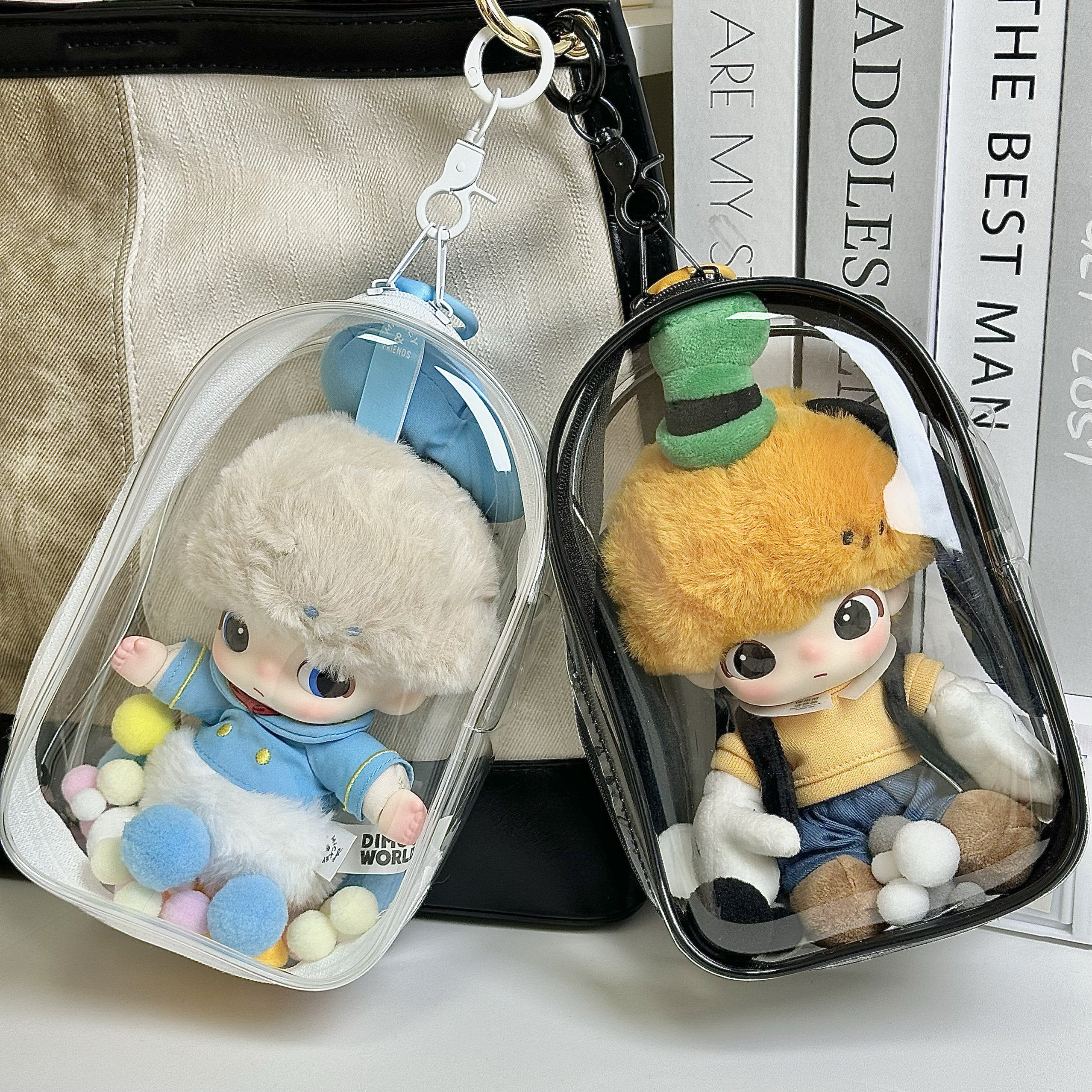 DIMOO迪士尼18cm娃包高飞搪胶挂件保护套米妮PVC防尘罩外出遛娃包,淘宝优惠券,粉丝福利购,淘宝优惠卷