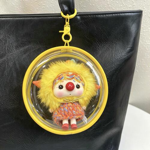 李宇春CHOUCHOU娃包同款毛绒挂件保护套玩偶防尘收纳展示遛娃包挂 - 图0