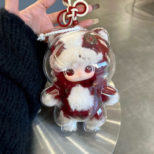 马力全开千里马升级款保护壳马年限定毛绒挂件保护套防尘收纳娃包 - 图3