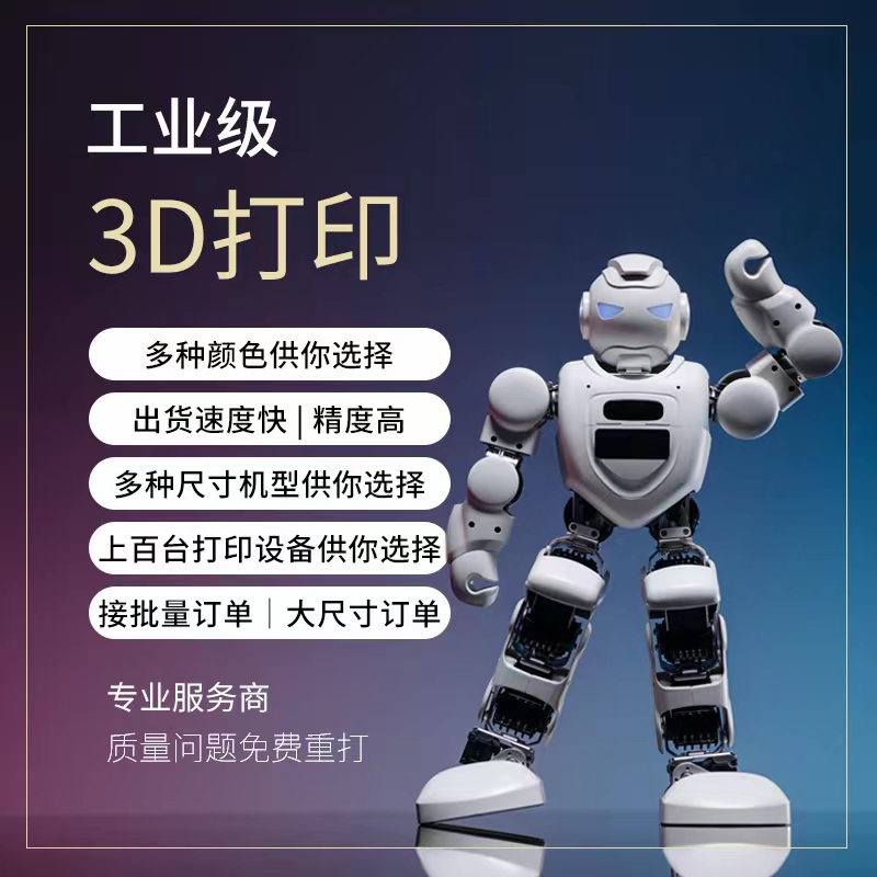 3d打印服务模型定制工业级加工高精度尼龙金属ABS树脂三d手办上色 - 图1