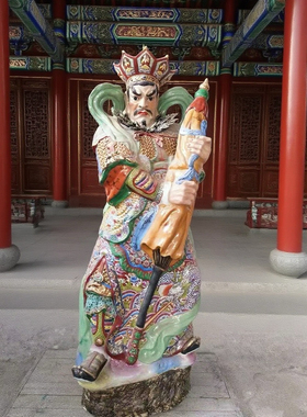 景德镇四大天王佛像天王殿持国增长广目多闻四大金刚陶瓷雕像1米5