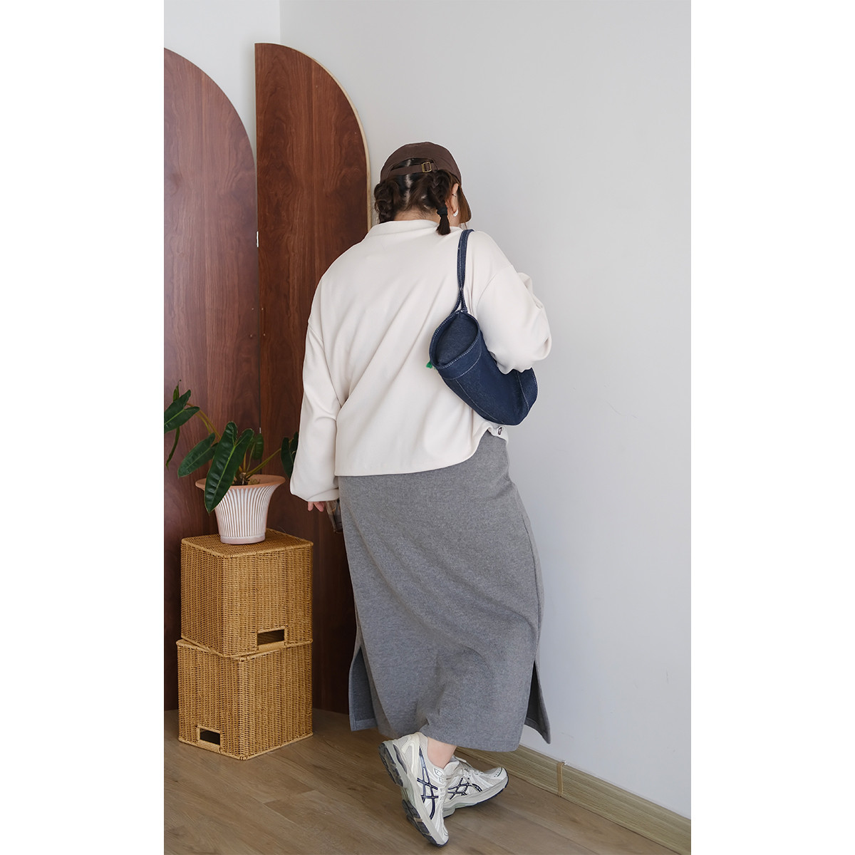 08/28晚八点 纯色开衩直筒高腰半裙中长款半身裙,淘宝优惠券,粉丝福利购,淘宝优惠卷