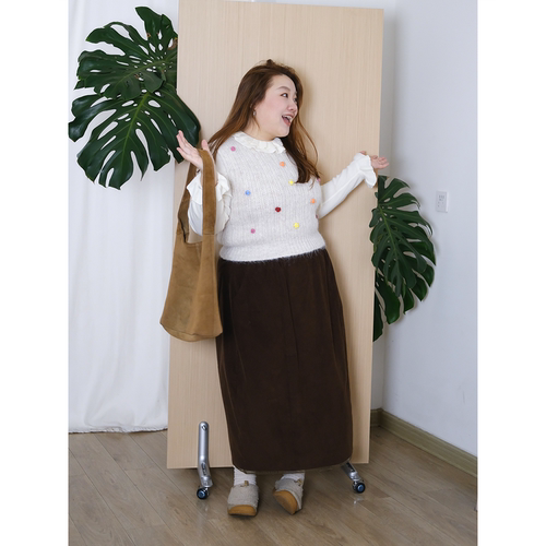 zooobaby11/09韩系简约彩色毛球百搭趣味针织马甲女显瘦上衣 - 图2