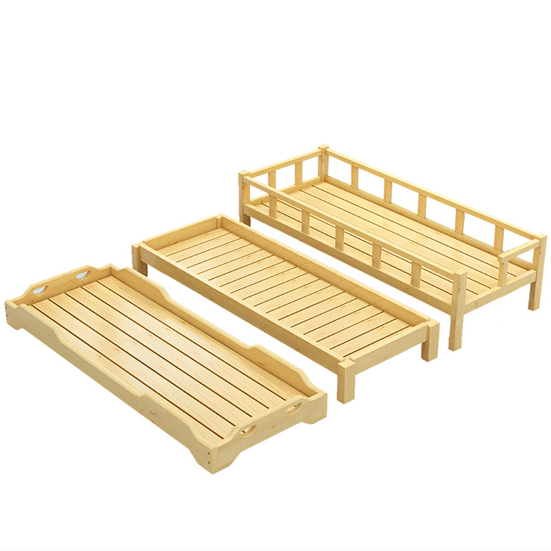 幼儿园床简易午睡床实木午休床托管班床多功能床叠叠床包邮儿童床-图3