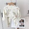 Autumn children's autumn clothes and autumn trousers baby underwear baby long-sleeved class A pure cotton boys and girls cotton wool home clothes set