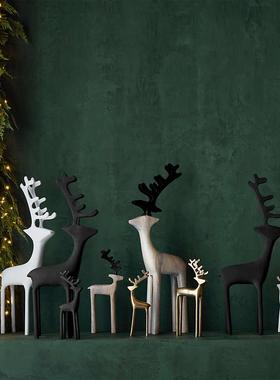 美国进口全铝驯鹿装饰摆件