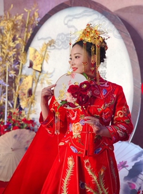 古装剧皇后结婚秀禾服大气发饰