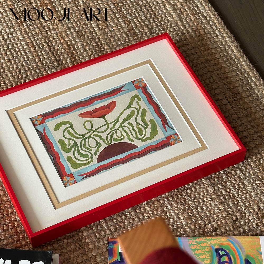 禧花满园】木吉现代中古客厅装饰画高级感玄关柜法式复古艺术壁画,淘宝优惠券,粉丝福利购,淘宝优惠卷