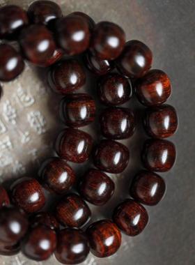 沉水海黄紫油梨11x12mm约20g手串木简约手链盘玩文玩念珠送礼饰品