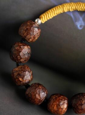 海黄原创予凡 12x13mm 8颗 单圈手串木简约盘玩文玩念珠送礼