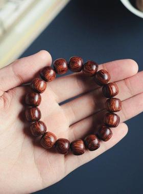 海黄油梨老料水波纹手串手链木质男女文玩念珠送礼礼品生日礼物