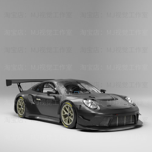 Blender保时捷911GT模型素材源文件下载豪车汽车轿车动画3D653 - 图0