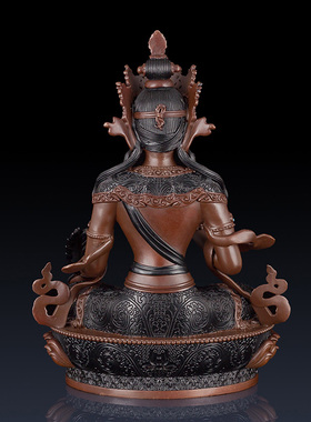 纯铜密宗地藏王佛像摆件地藏王工艺品家居饰品地藏王像客厅铜摆件