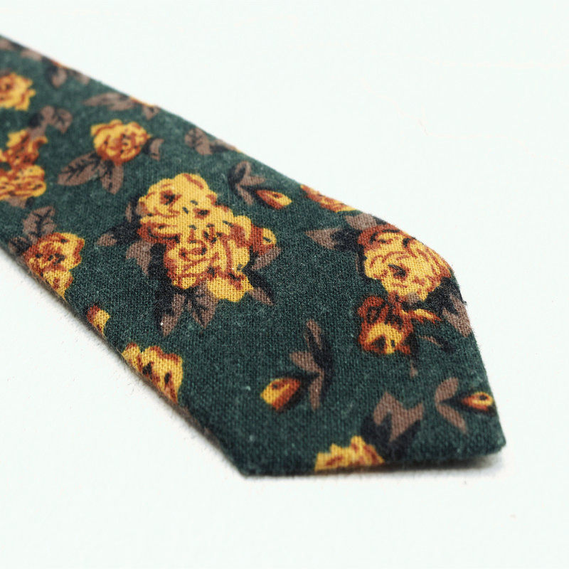 墨绿色花纹复古休闲结婚上班领带棉麻重彩条纹棕色咖色黑色仿羊毛,淘宝优惠券,粉丝福利购,淘宝优惠卷