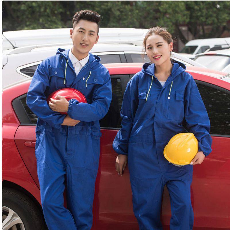 春秋连体带帽工作服防水喷漆连体衣 东南西北工厂直销工装制服