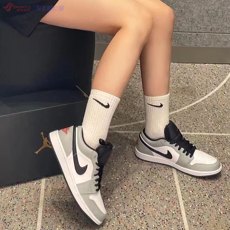 Nike/耐克运动鞋男子Air Jordan 1 Low AJ1休闲低帮板鞋 553558-图0