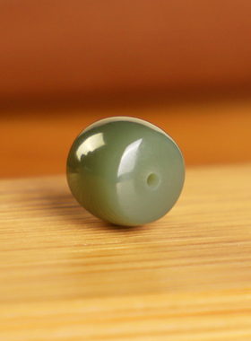 远廷新疆和田玉沙枣青直切散珠