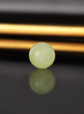 新疆若茜黄口和田玉隔珠散珠 10x8mm 2270号 柔光羊脂玉配珠