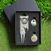 New Spot Golf Gift Idea Sharks Fruit Ridge Fork Metal Ball Fork Hat Clip Mark Gift Box Suit