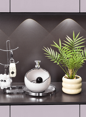 欢迎回家暴力熊钥匙收纳玄关摆件