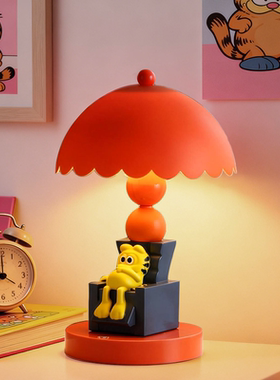 可爱卡通加菲猫台灯卧室桌面摆件