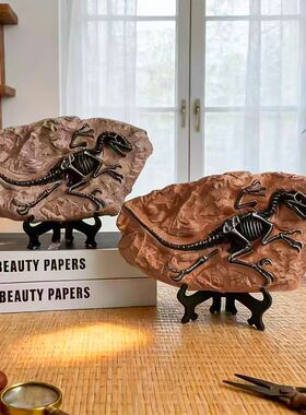 恐龙化石霸王龙仿真标本模型摆件