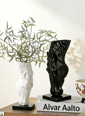 北欧风饮水马头雕塑摆件